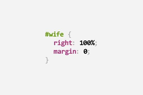 使用 CSS 表达下你老婆说的话